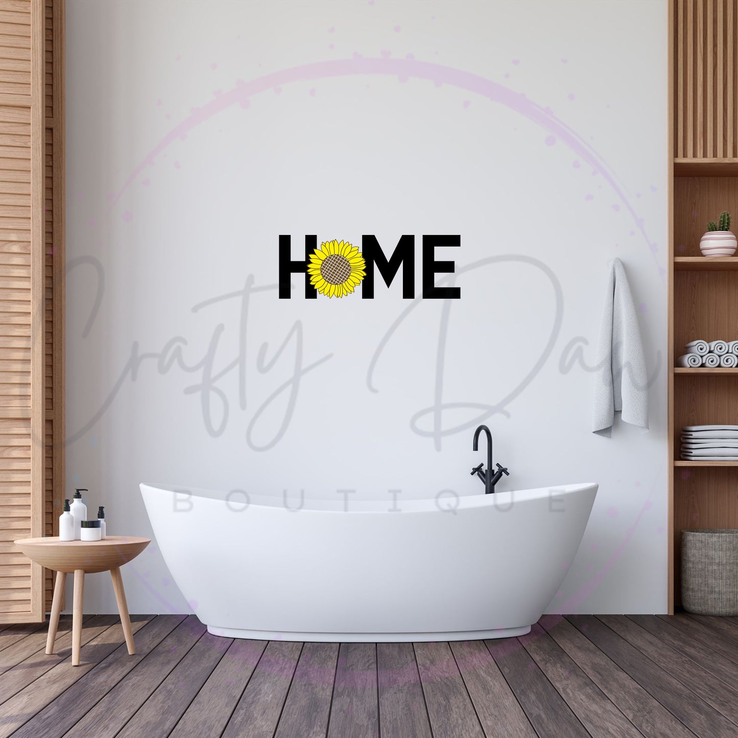 Home Sunflower Decal