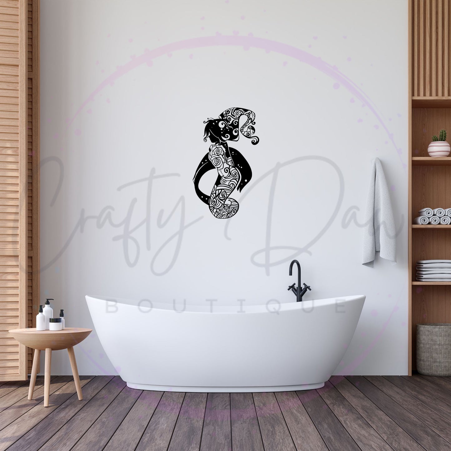 Rose Mermaid Decal
