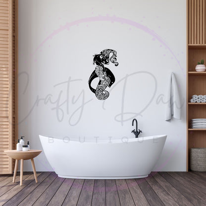 Rose Mermaid Decal