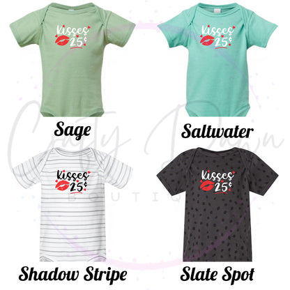 Kisses 25 Cents Infant One Piece