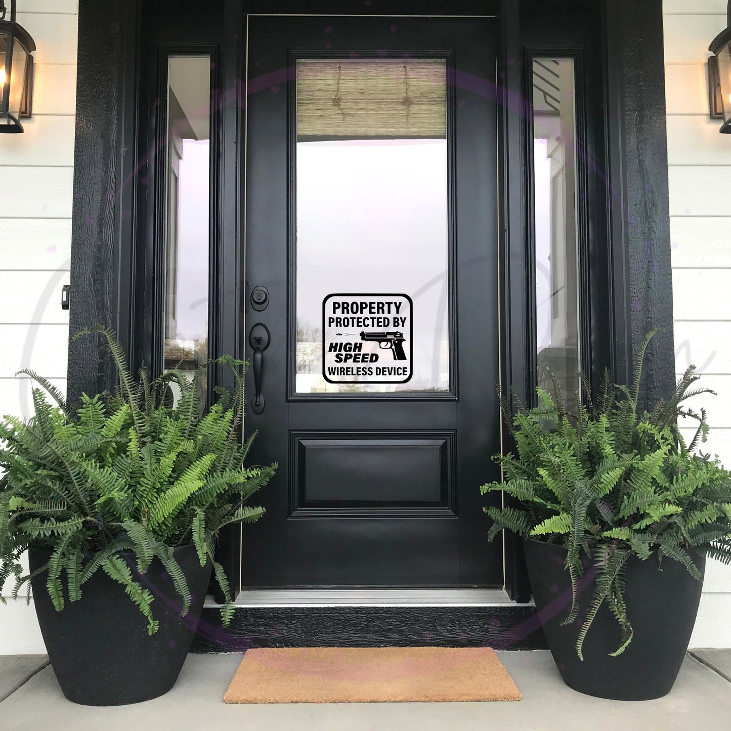 Property Protected By High Speed Wireless Device Decal