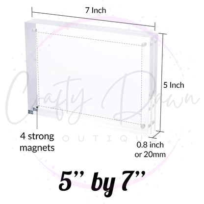 Custom Engraved Acrylic Block Photo