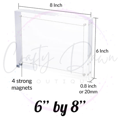 Custom Engraved Acrylic Block Photo