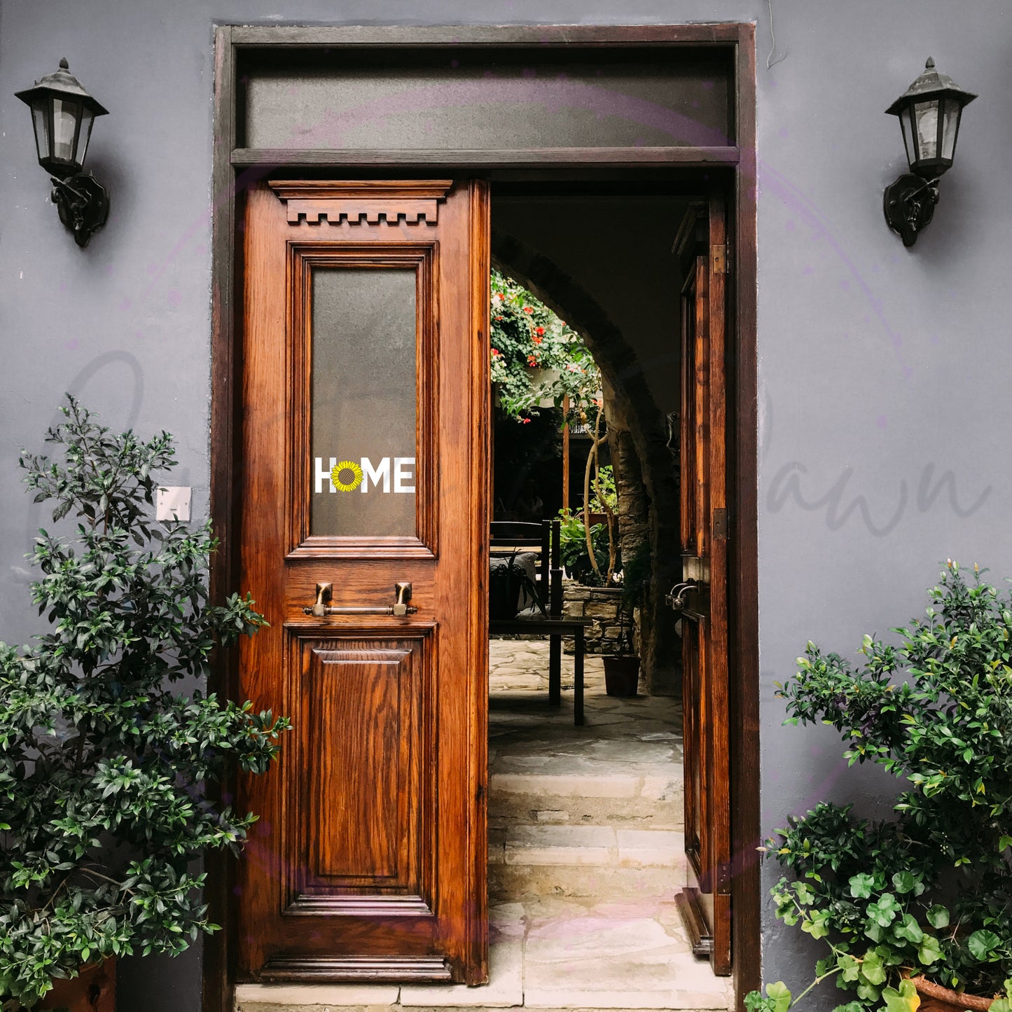 Home Sunflower Decal