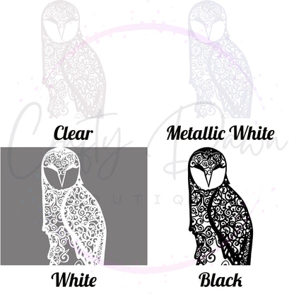Owl Mandala Decal