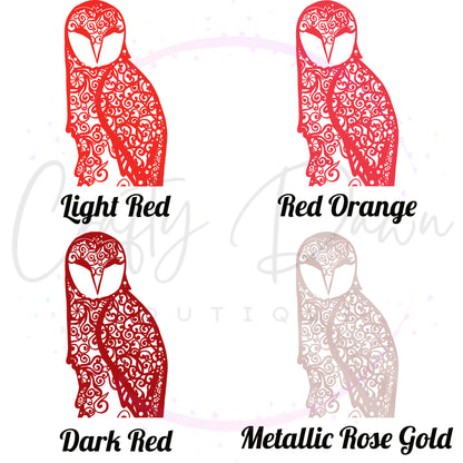 Owl Mandala Decal