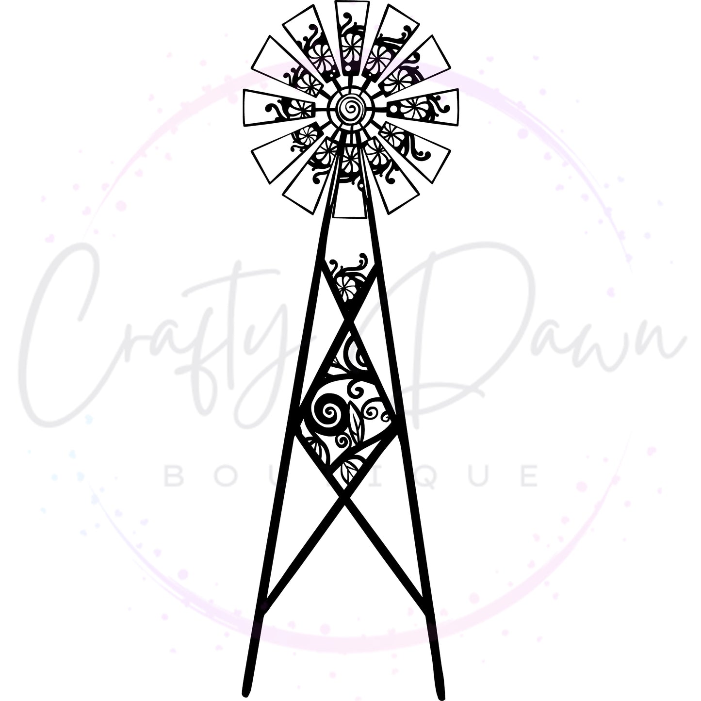 Farmhouse Windmill Decal
