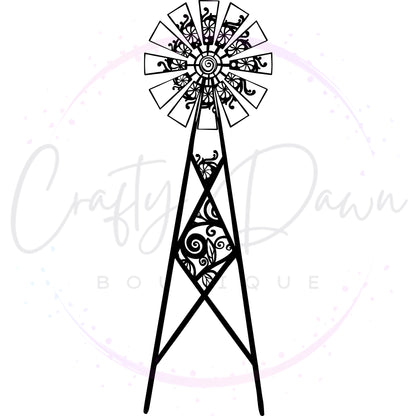Farmhouse Windmill Decal