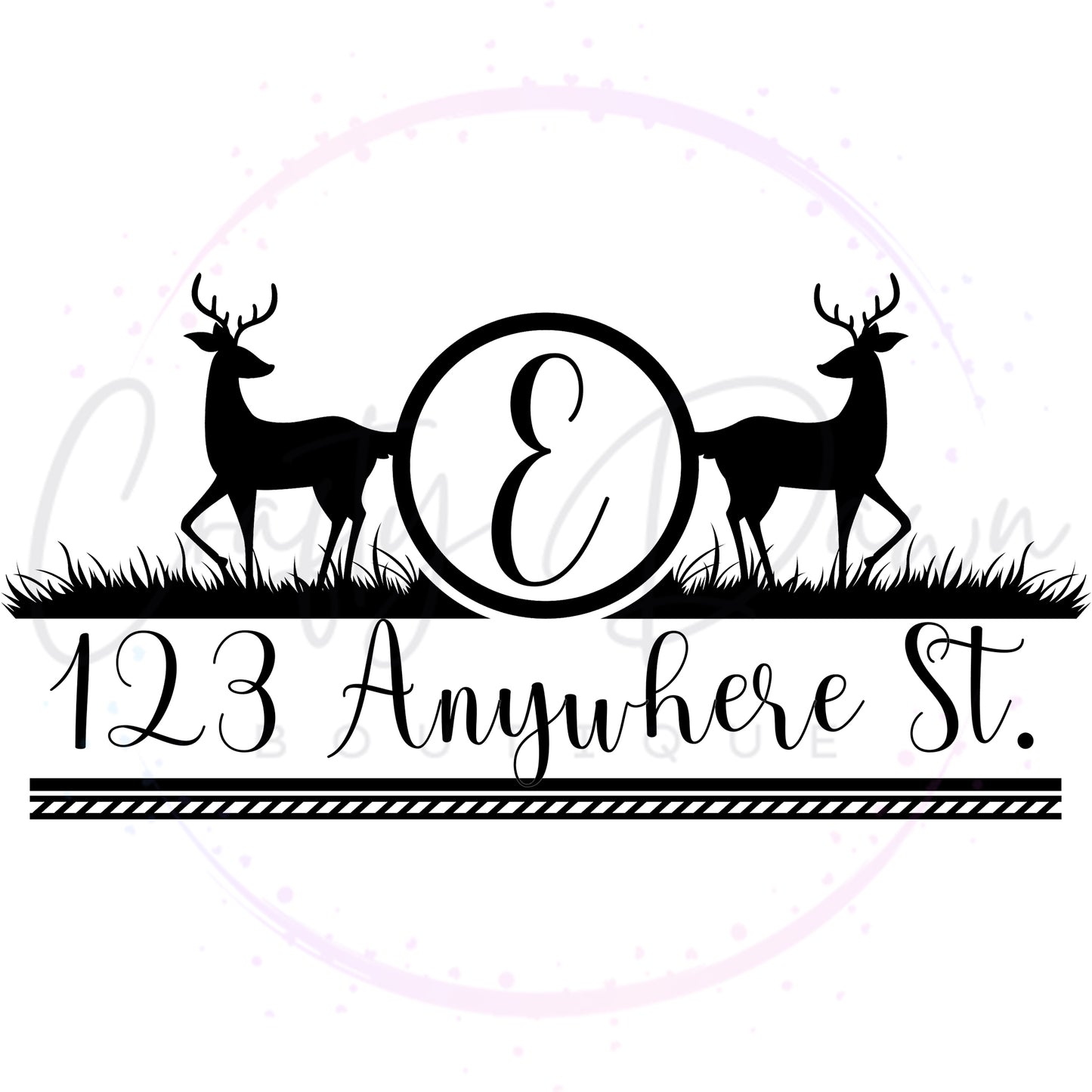 Deer Mailbox Decal