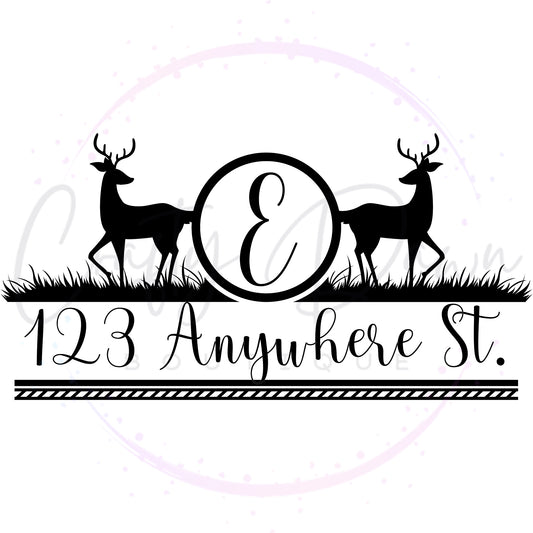 Deer Mailbox Decal