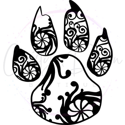 Paw Mandala Decal