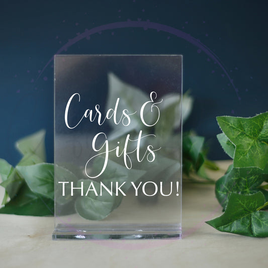 Cards And Gifts Acrylic Sign