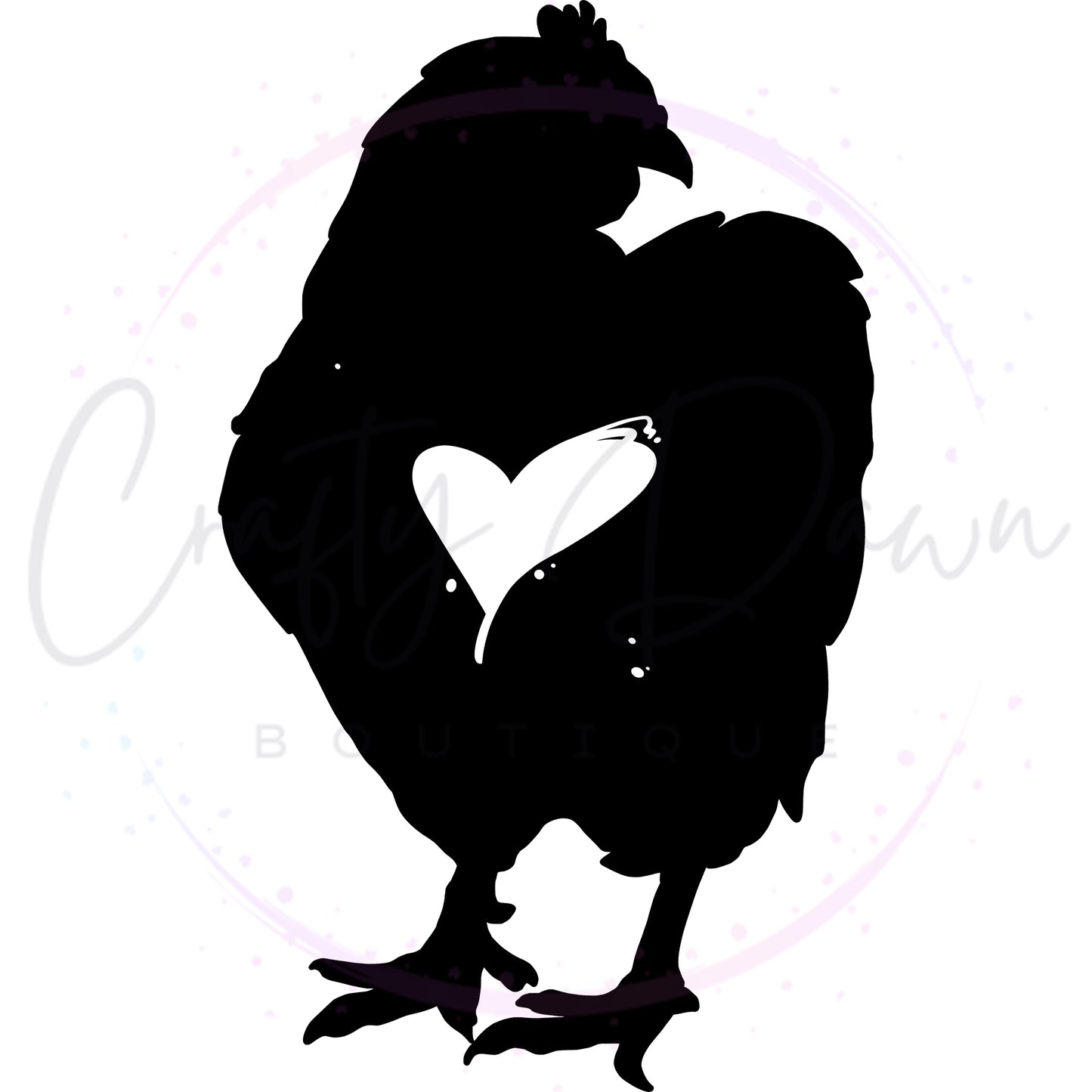 Chicken Heart Decal 2
