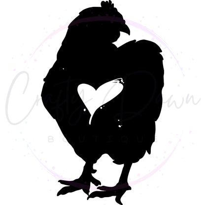 Chicken Heart Decal 2