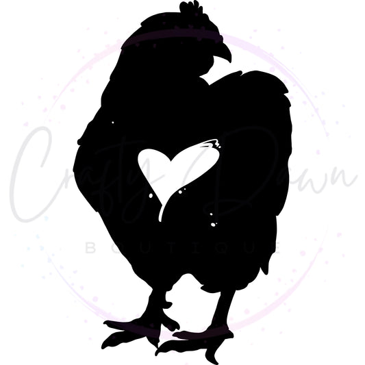 Chicken Heart Decal 2