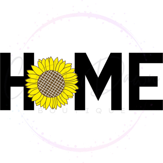 Home Sunflower Decal