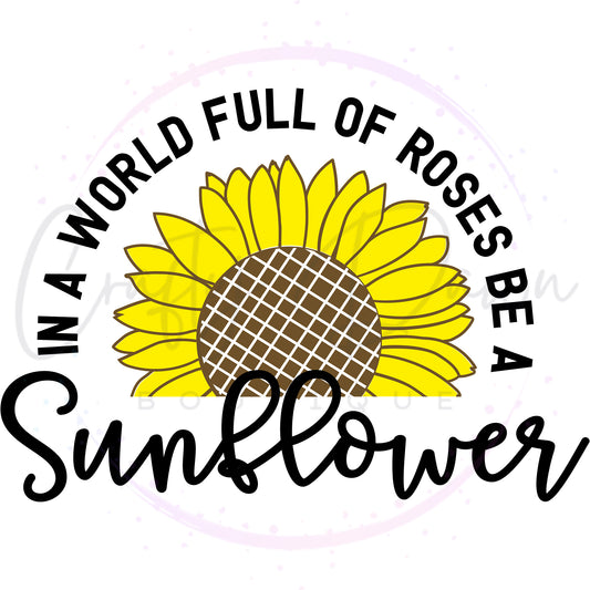 In A World Full Of Roses Decal