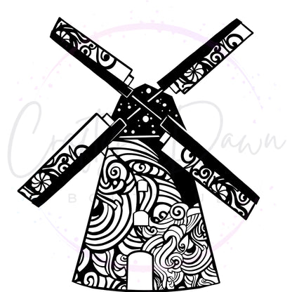 Windmill Mandala Decal
