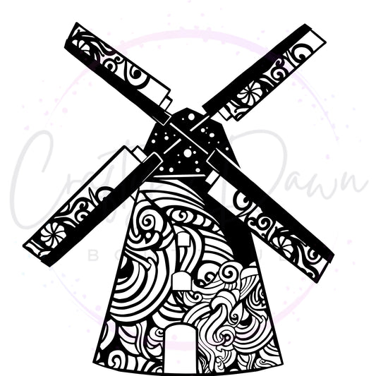 Windmill Mandala Decal