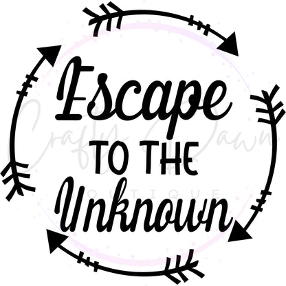 Escape To The Unknown Decal