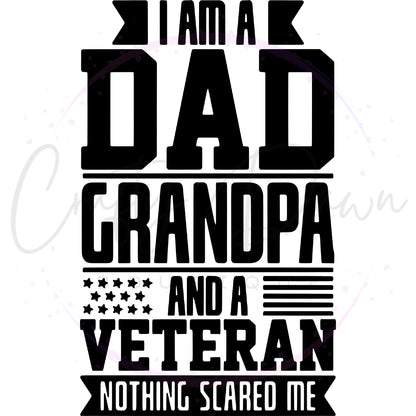 Dad Grandpa Veteran Decal
