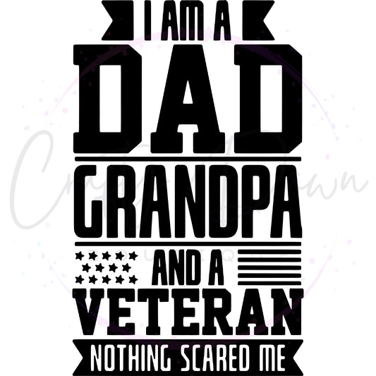 Dad Grandpa Veteran Decal