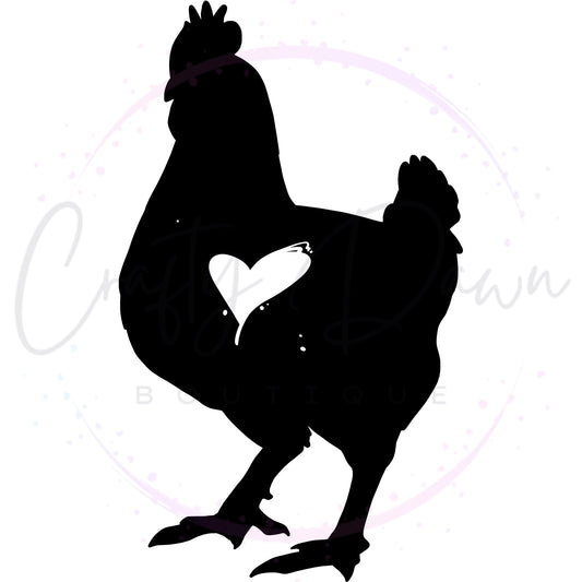 Chicken Heart Decal