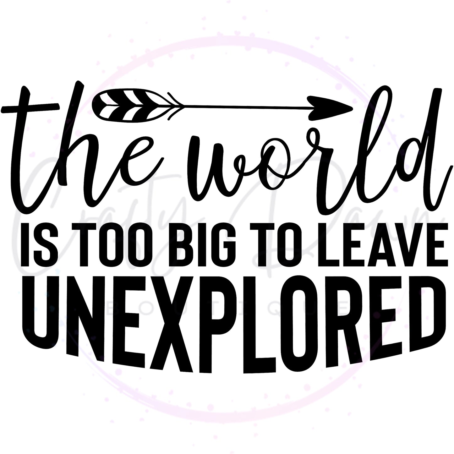 The World Is Too Big Decal
