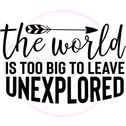 The World Is Too Big Decal