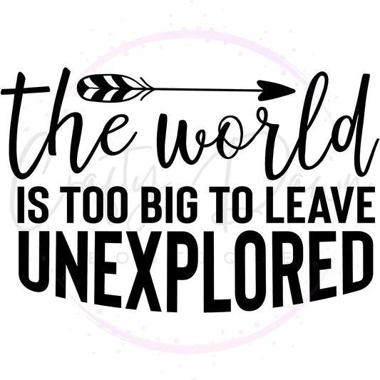 The World Is Too Big Decal