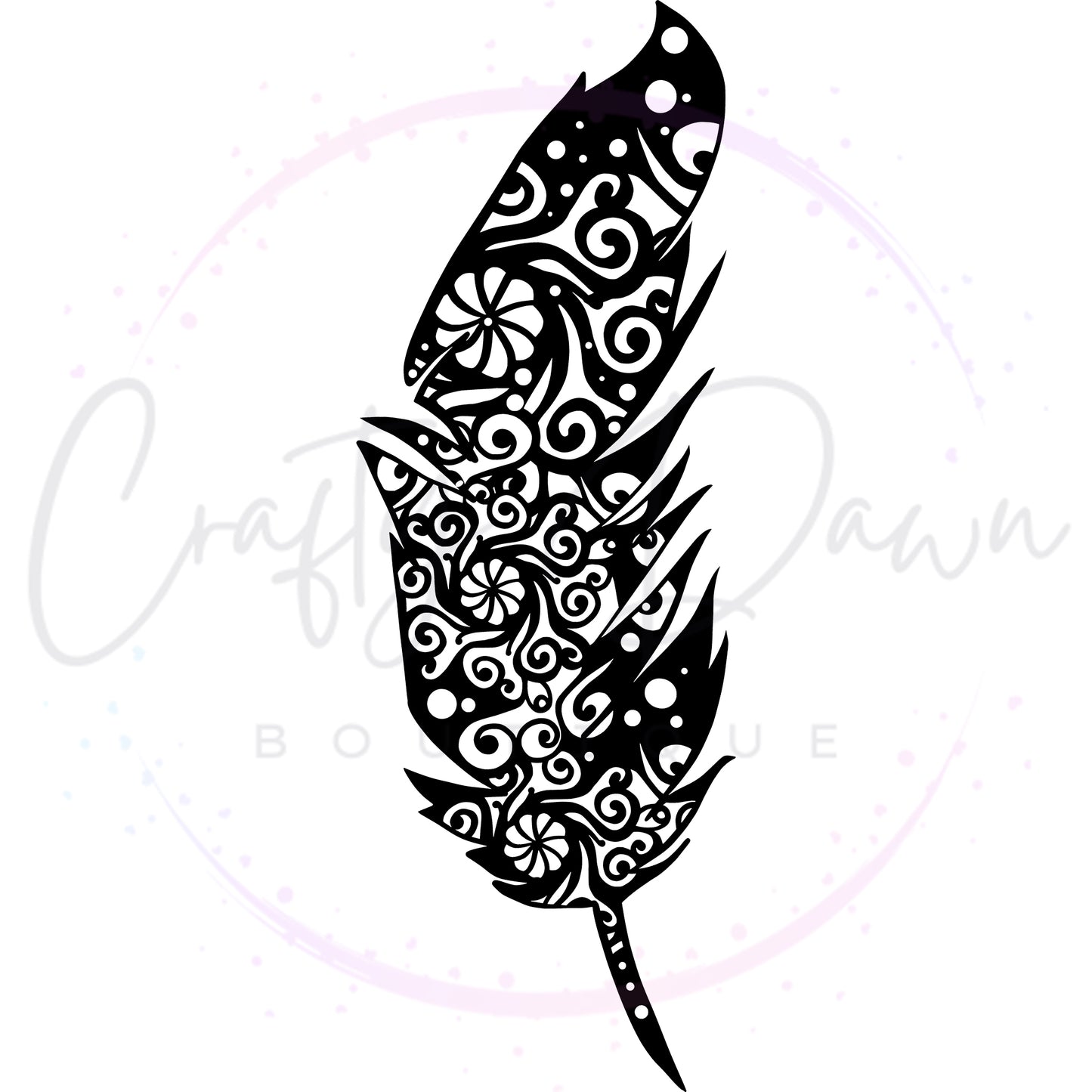 Feather Mandala Decal