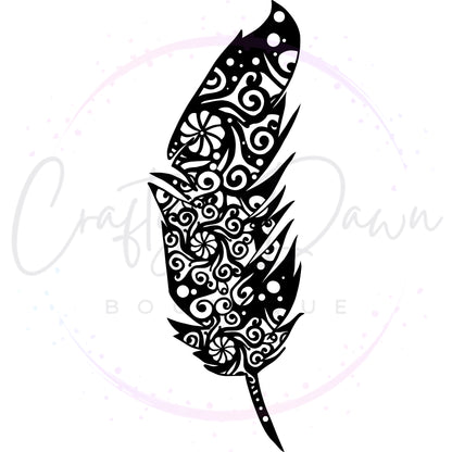 Feather Mandala Decal