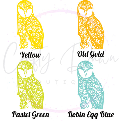 Owl Mandala Decal