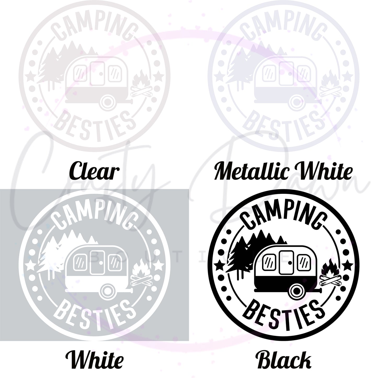 Camping Besties Decal