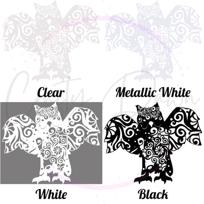 Owl Mandala Decal 2