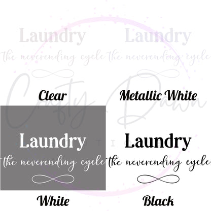 Laundry, The Neverending Cycle Decal