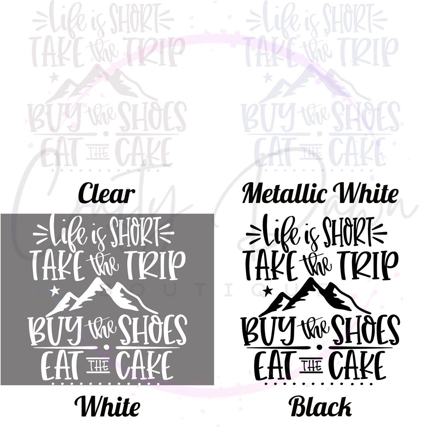 Life Is Short Take The Trip Decal