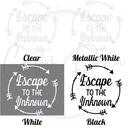 Escape To The Unknown Decal