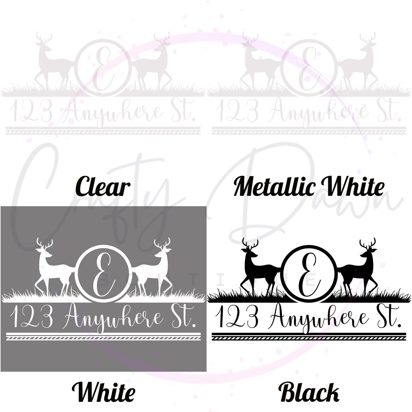 Deer Mailbox Decal