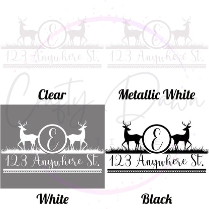 Deer Mailbox Decal