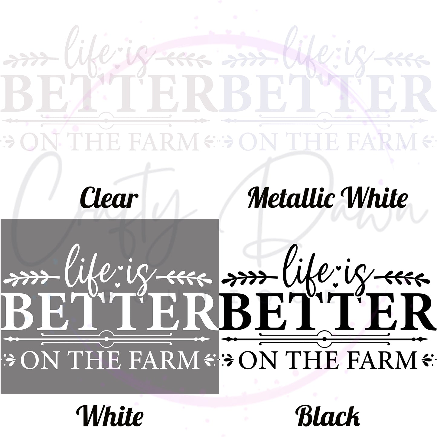 Life Is Better On The Farm Decal