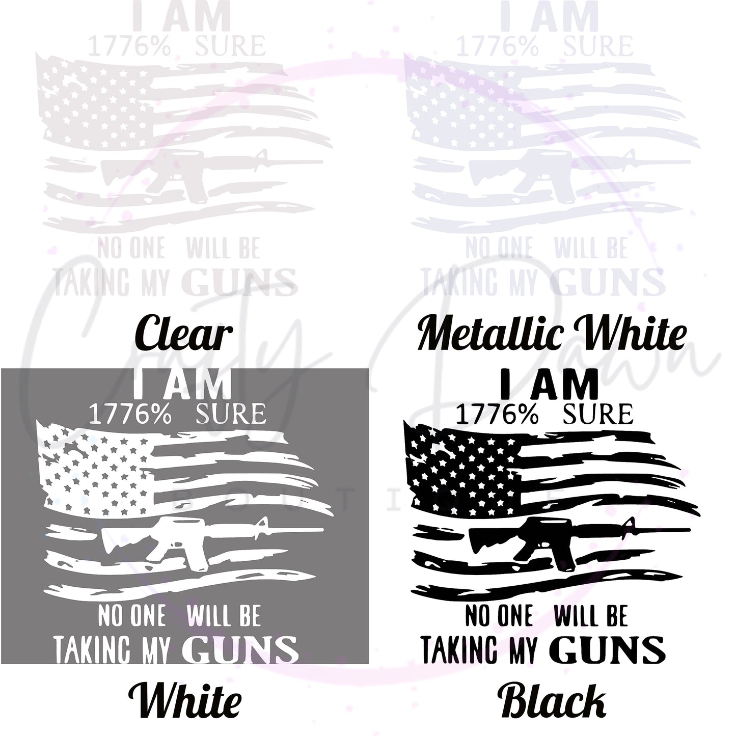 I Am 1776% Sure Decal