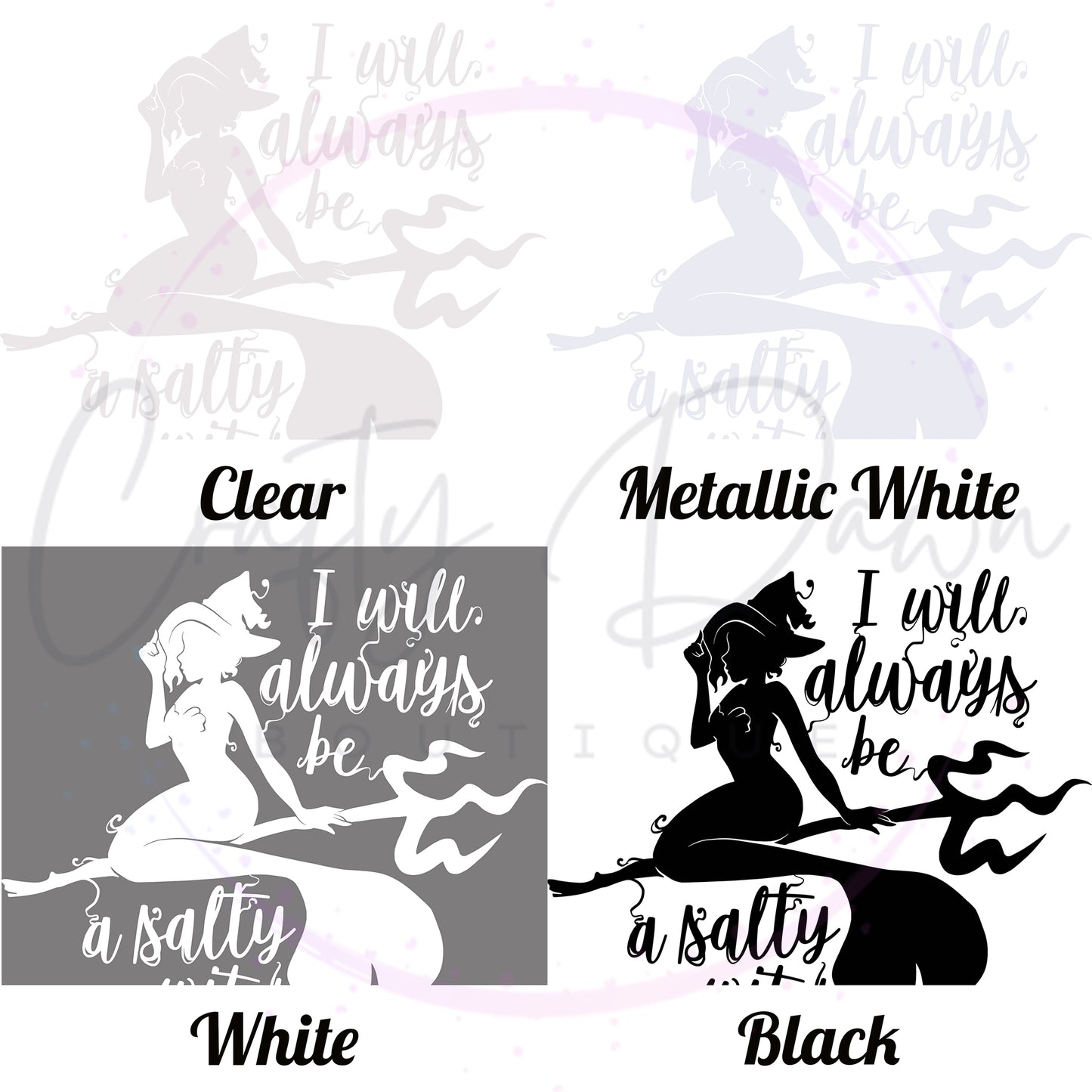 Salty Witch Decal