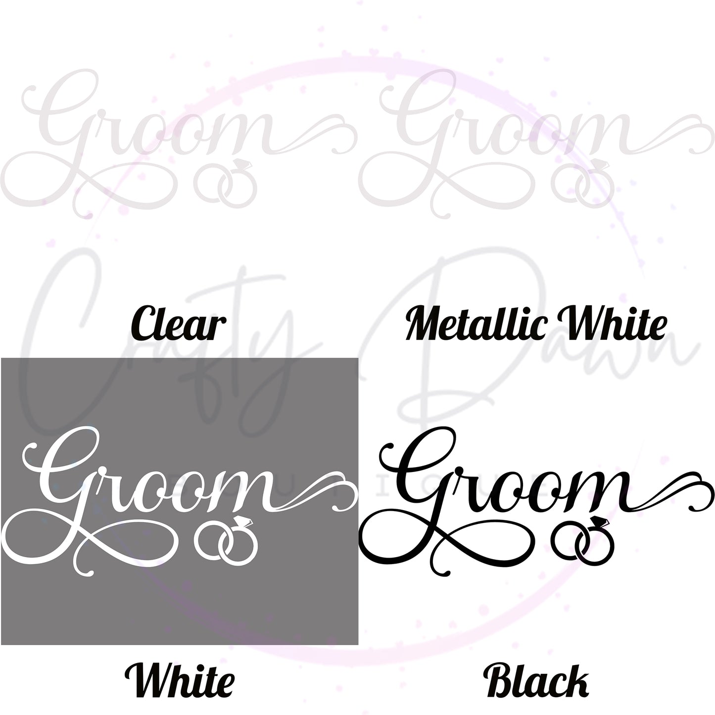 Groom Acrylic Sign