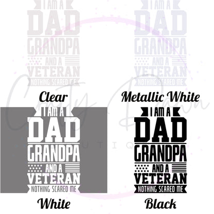 Dad Grandpa Veteran Decal