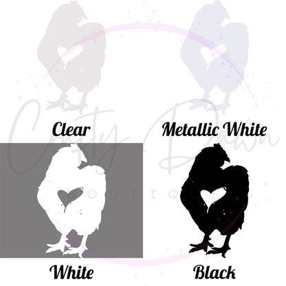 Chicken Heart Decal 2