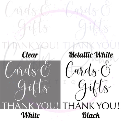 Cards And Gifts Acrylic Sign