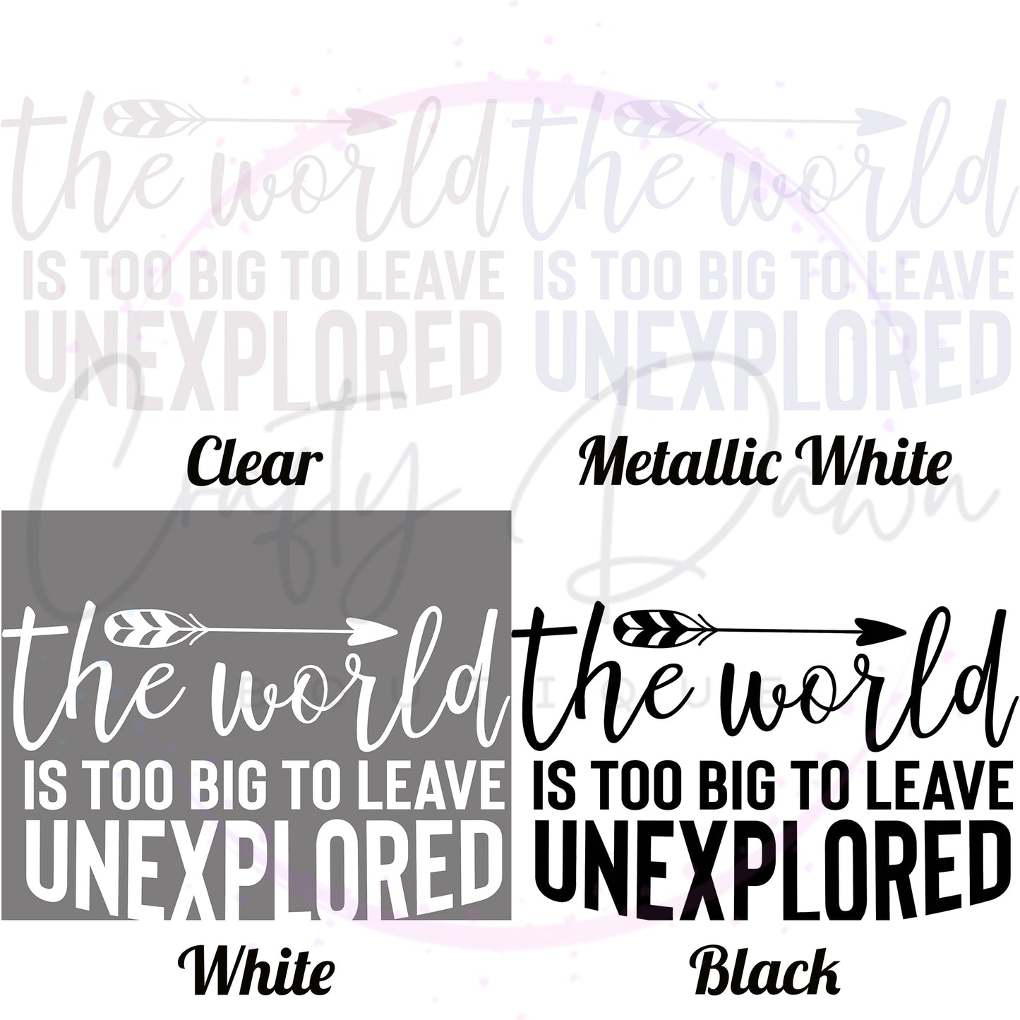 The World Is Too Big Decal