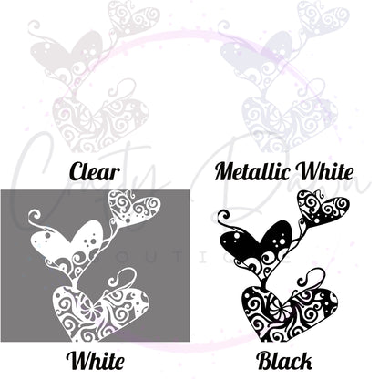 Tangled Hearts Mandala Decal