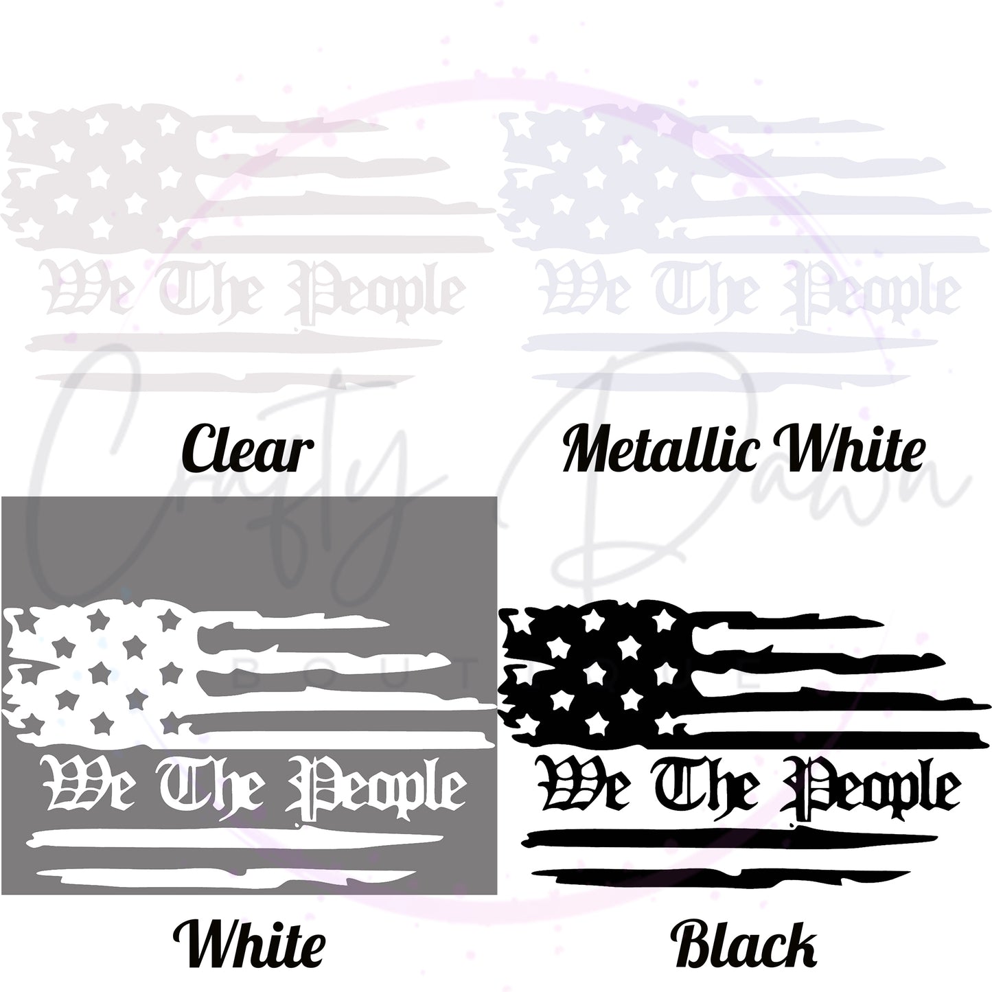 We The People Decal